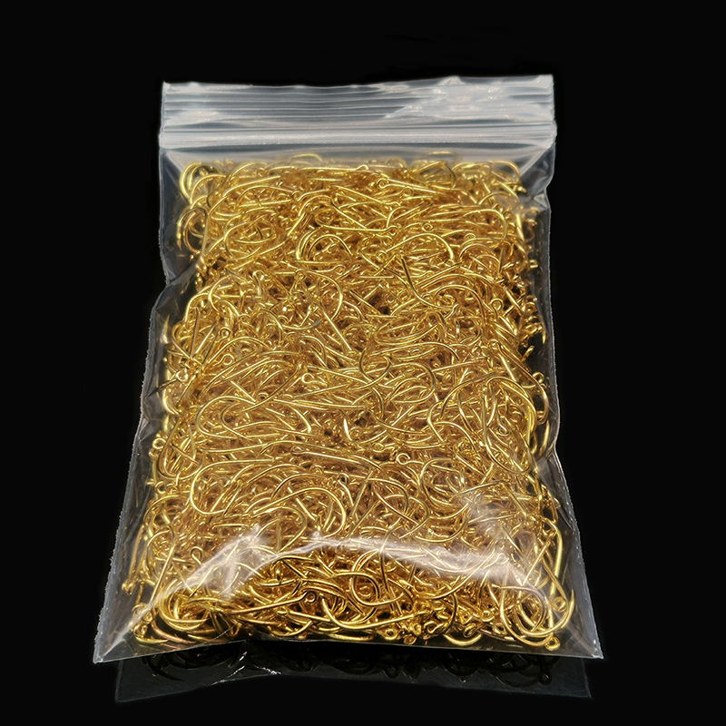 Fishing Hook Circle - Kait pancing baja karbon emas, kait