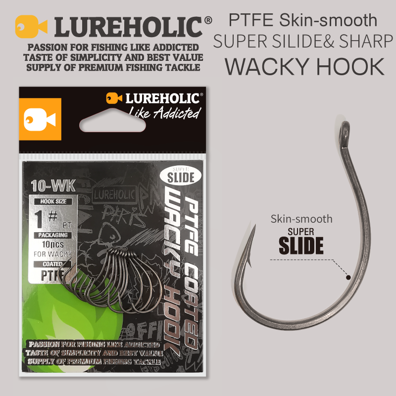 LUREHOLIC PTFE kait unik Super - Fishing Hook Offset ulasan dan harga