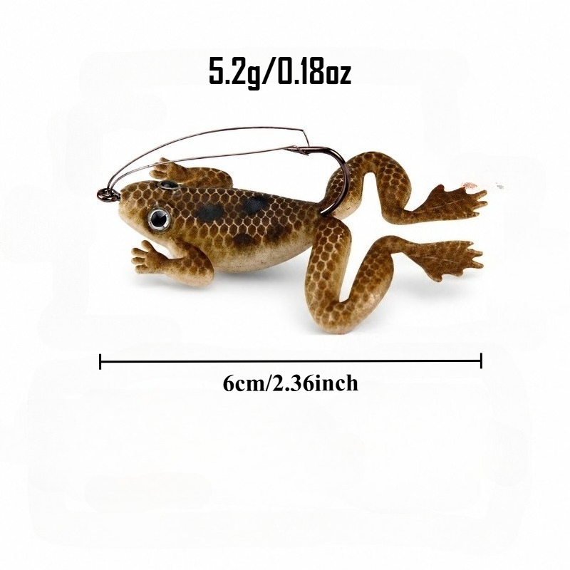 4PCS/8PCS 5.2g/6cm Umpan Katak - Fishing Hook Weedless ulasan dan harga