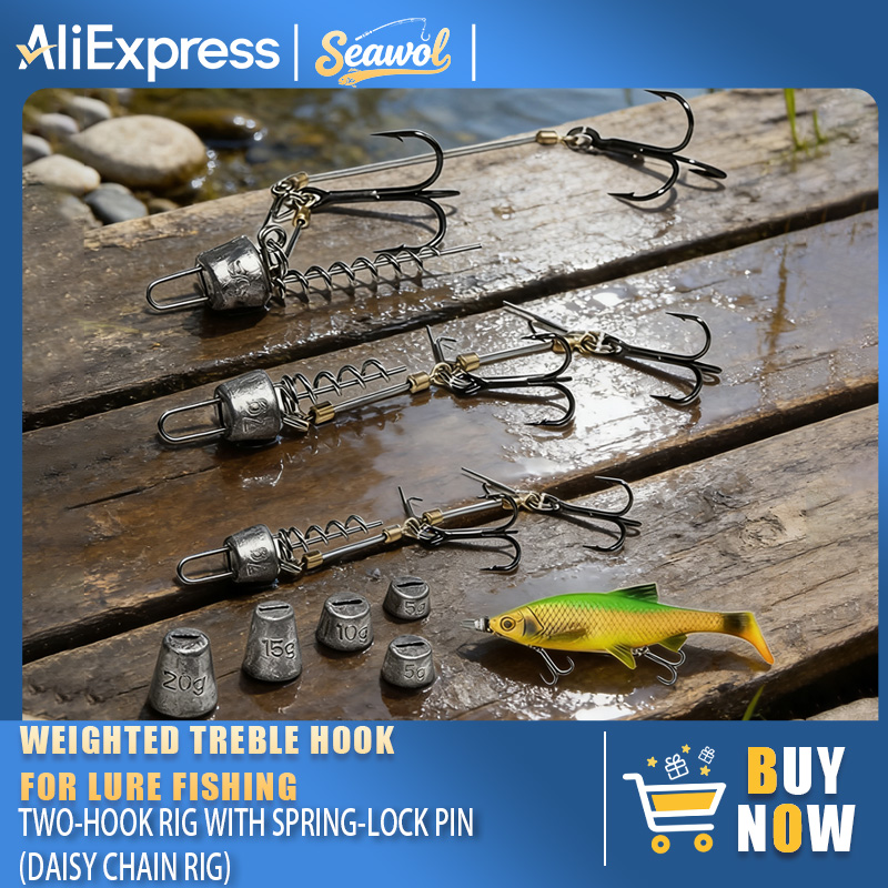 Rig Pancing Kail Baja, Umpan D - Fishing Hook Treble ulasan dan harga