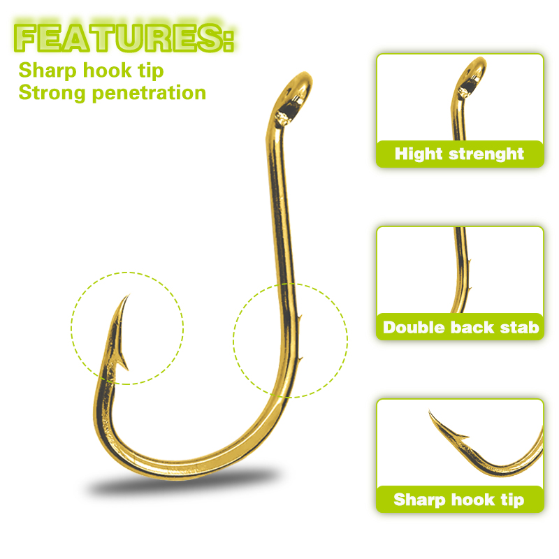 50 buah kait pancing gurita, k - Fishing Hook Circle ulasan dan harga